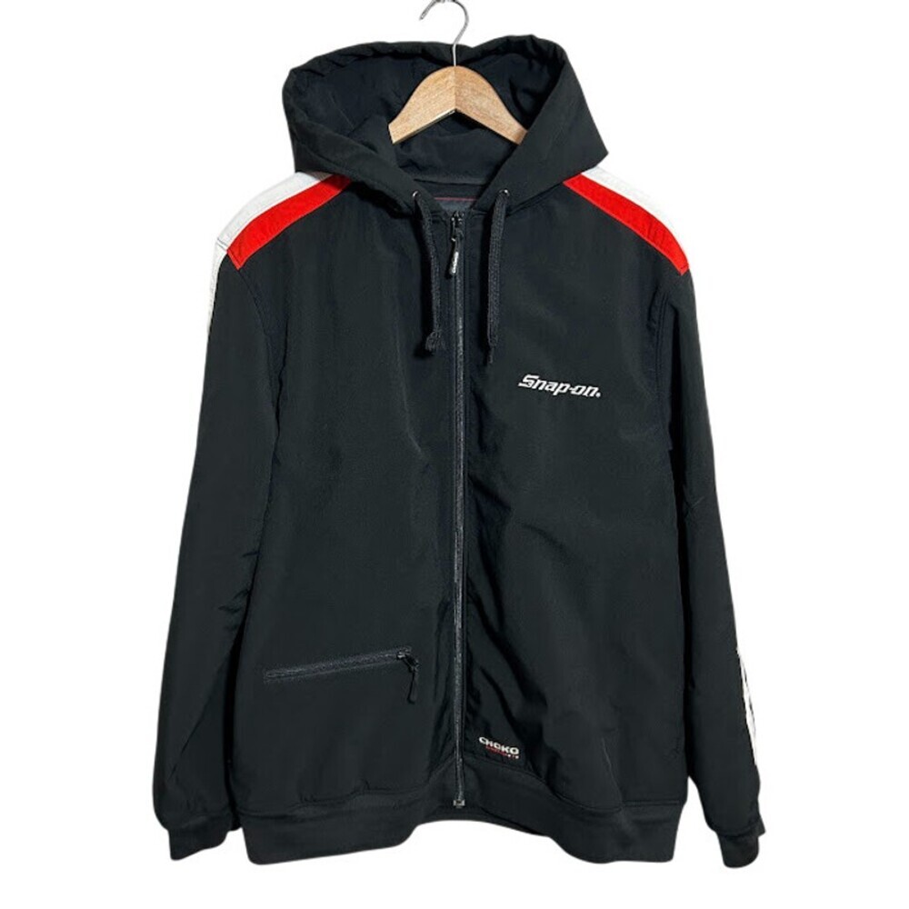 Snap-On Men's Jacket L Black Full-Zip by Choko Authentics Fleece Lined